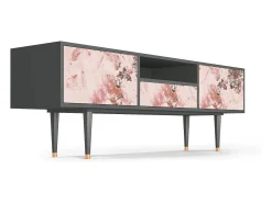 Móvel De Tv| Mueble de TV - 170х59х41 cm - T6 - Cotton Candy, Antracite Cinza antracite
