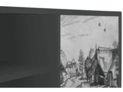 Outlet Mueble de TV - 170х69х48 cm - T2 - Country Village, Antracite Cinza antracite