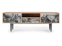 Sale Mueble de TV - 170х59х41 cm - T6 - Country Village, Nogueira Castanho