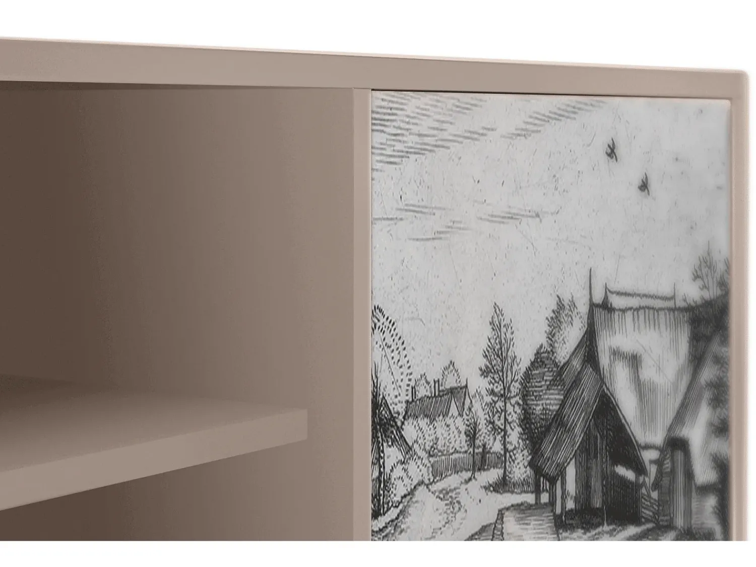 Mueble de TV - 170х69х48 cm - T2 - Country Village, Latte^ Móvel De Tv