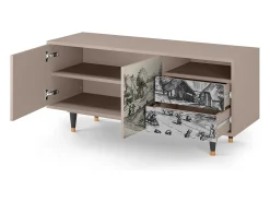 Sale Mueble de TV - 125х56х41 cm - T7 - Country Village, Latte Bege