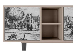 Mueble de TV - 150х69х41 cm - T5 - Country Village, Latte^ Móvel De Tv