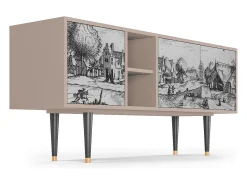 Mueble de TV - 150х69х41 cm - T5 - Country Village, Latte^ Móvel De Tv