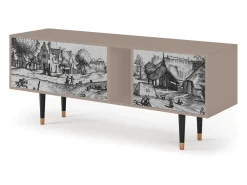 Mueble de TV - 170х69х48 cm - T1 - Country Village, Latte^ Móvel De Tv