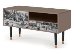 Mueble de TV - 115х59х48 cm - T3 - Country Village, Latte Bege