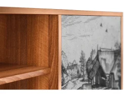Móvel De Tv* Mueble de TV - 170х69х48 cm - T2 - Country Village, Nogueira Castanho