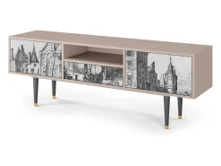 Móvel De Tv| Mueble de TV - 170х59х41 cm - T6 - Country Village, Latte Bege