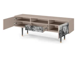 Móvel De Tv| Mueble de TV - 170х59х41 cm - T6 - Country Village, Latte Bege