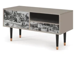 Discount Mueble de TV - 115х59х48 cm - T3 - Country Village, Areia Bege