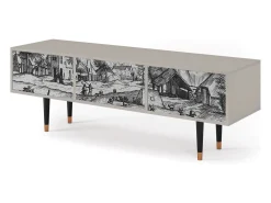Móvel De Tv* Mueble de TV - 170х59х48 cm - T4 - Country Village, Areia Bege