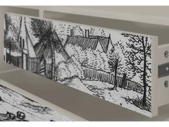 Móvel De Tv* Mueble de TV - 170х59х48 cm - T4 - Country Village, Areia Bege