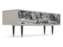 Móvel De Tv* Mueble de TV - 170х59х48 cm - T4 - Country Village, Areia Bege