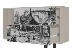 Mueble de TV - 170х69х48 cm - T1 - Country Village, Areia^ Móvel De Tv