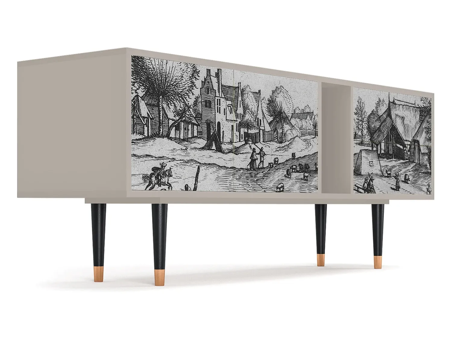Mueble de TV - 170х69х48 cm - T1 - Country Village, Areia^ Móvel De Tv