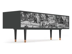 Mueble de TV - 170х59х48 cm - T4 - Country Village, Antracite^ Móvel De Tv