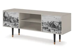 Móvel De Tv| Mueble de TV - 170х69х48 cm - T2 - Country Village, Areia Bege