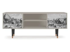 Móvel De Tv| Mueble de TV - 170х69х48 cm - T2 - Country Village, Areia Bege