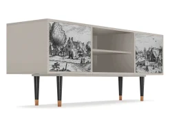 Móvel De Tv| Mueble de TV - 170х69х48 cm - T2 - Country Village, Areia Bege