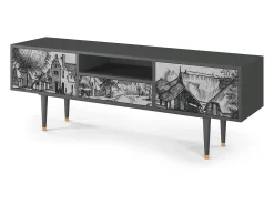 Mueble de TV - 170х59х41 cm - T6 - Country Village, Antracite^ Móvel De Tv