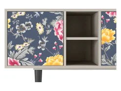 Móvel De Tv| Mueble de TV - 150х69х41 cm - T5 - Dark Flower Bed, Areia Bege
