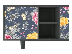 Hot Mueble de TV - 150х69х41 cm - T5 - Dark Flower Bed, Antracite Cinza antracite