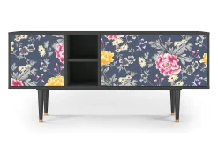 Hot Mueble de TV - 150х69х41 cm - T5 - Dark Flower Bed, Antracite Cinza antracite
