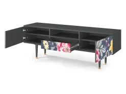 Móvel De Tv* Mueble de TV - 170х59х41 cm - T6 - Dark Flower Bed, Antracite Cinza antracite