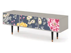 Móvel De Tv* Mueble de TV - 170х59х48 cm - T4 - Dark Flower Bed, Areia Bege