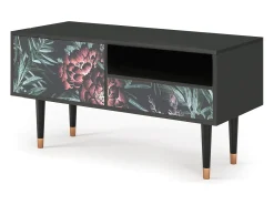 Mueble de TV - 115х59х48 cm - T3 - Dark Peonies, Antracite^ Móvel De Tv