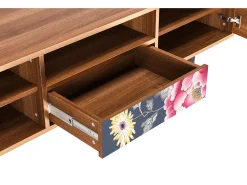 Outlet Mueble de TV - 170х59х41 cm - T6 - Dark Flower Bed, Nogueira Castanho