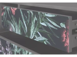 Mueble de TV - 170х59х48 cm - T4 - Dark Peonies, Cinza Cinzento