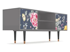 Sale Mueble de TV - 170х69х48 cm - T2 - Dark Flower Bed, Cinza Cinzento