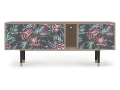 Móvel De Tv* Mueble de TV - 170х69х48 cm - T1 - Dark Peonies, Latte Bege