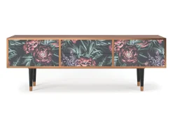 Mueble de TV - 170х59х48 cm - T4 - Dark Peonies, Nogueira^ Móvel De Tv