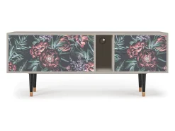 Móvel De Tv| Mueble de TV - 170х69х48 cm - T1 - Dark Peonies, Areia Bege
