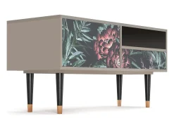 Mueble de TV - 115х59х48 cm - T3 - Dark Peonies, Areia^ Móvel De Tv