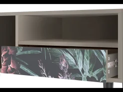 Mueble de TV - 115х59х48 cm - T3 - Dark Peonies, Areia^ Móvel De Tv