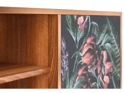 Mueble de TV - 170х69х48 cm - T2 - Dark Peonies, Nogueira^ Móvel De Tv