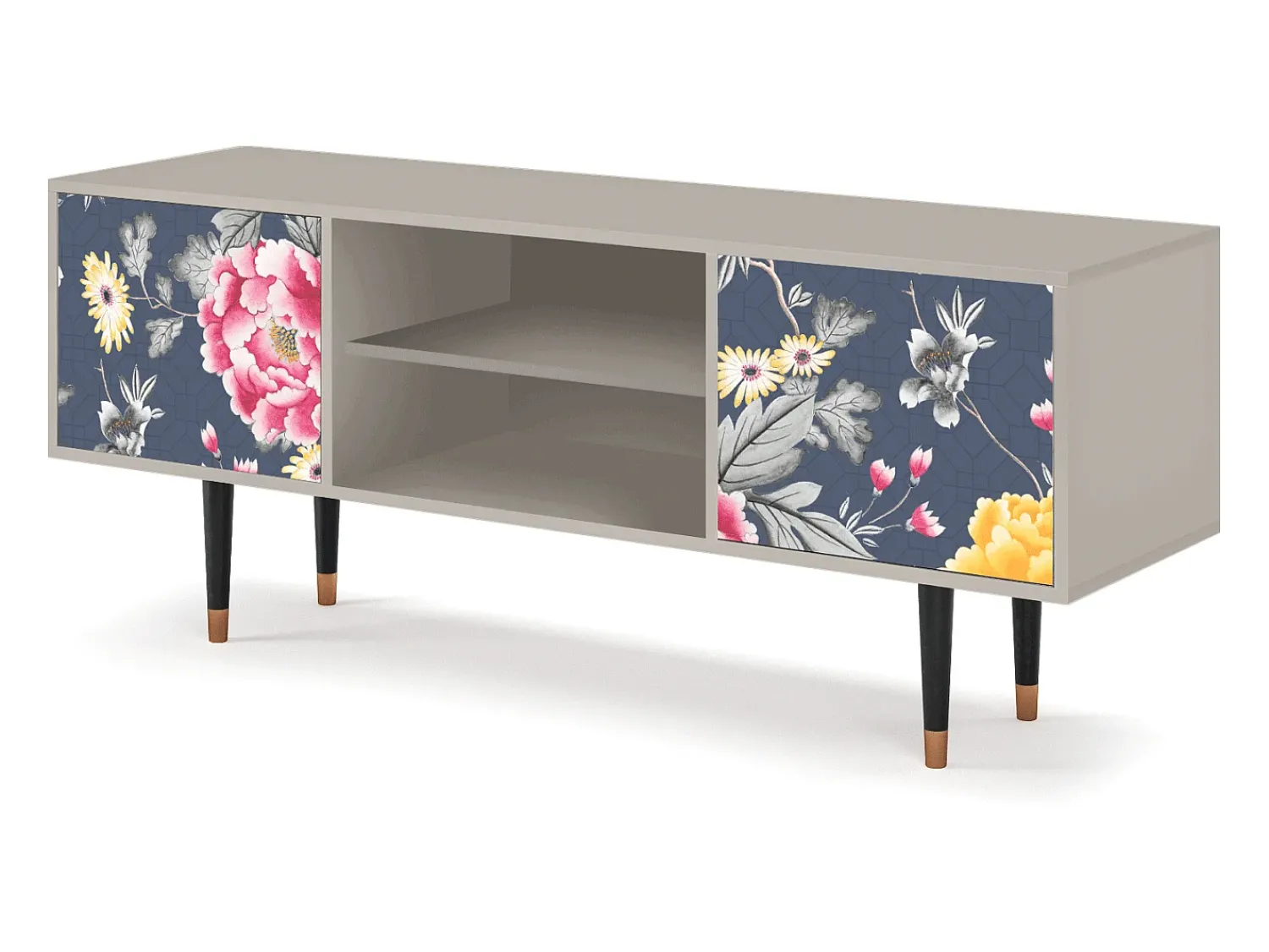 Mueble de TV - 170х69х48 cm - T2 - Dark Flower Bed, Areia^ Móvel De Tv
