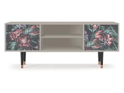 Móvel De Tv| Mueble de TV - 170х69х48 cm - T2 - Dark Peonies, Areia Bege
