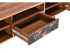 Hot Mueble de TV - 170х59х41 cm - T6 - Dark Peonies, Nogueira Castanho