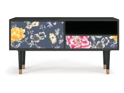 Mueble de TV - 115х59х48 cm - T3 - Dark Flower Bed, Antracite^ Móvel De Tv
