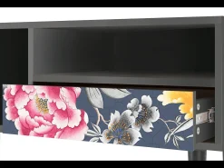 Mueble de TV - 115х59х48 cm - T3 - Dark Flower Bed, Antracite^ Móvel De Tv