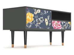 Mueble de TV - 115х59х48 cm - T3 - Dark Flower Bed, Antracite^ Móvel De Tv