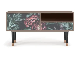 Móvel De Tv* Mueble de TV - 115х59х48 cm - T3 - Dark Peonies, Latte Bege