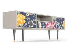 Móvel De Tv* Mueble de TV - 170х59х41 cm - T6 - Dark Flower Bed, Areia Bege