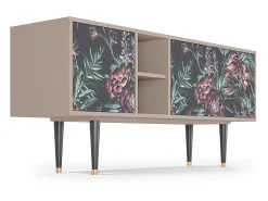 Mueble de TV - 150х69х41 cm - T5 - Dark Peonies, Latte^ Móvel De Tv