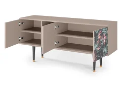 Mueble de TV - 150х69х41 cm - T5 - Dark Peonies, Latte^ Móvel De Tv