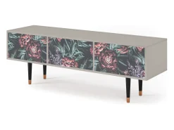 Móvel De Tv| Mueble de TV - 170х59х48 cm - T4 - Dark Peonies, Areia Bege