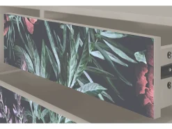 Móvel De Tv| Mueble de TV - 170х59х48 cm - T4 - Dark Peonies, Areia Bege
